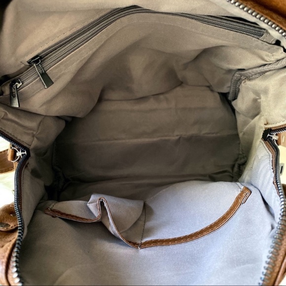Vegan Leather Convertible Backpack Bag main image 6